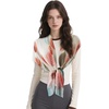 FAIRYGATE Georgette Chiffon Schal Damen Lange Schals Blume Muster Soft Wrap Simulation Seidenschal für Frühling Sommer Herbst Winter(38019)