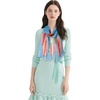 FAIRYGATE Georgette Chiffon Schal Damen Lange Schals Blume Muster Soft Wrap Simulation Seidenschal für Frühling Sommer Herbst Winter(38023)