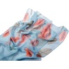 FAIRYGATE Georgette Chiffon Schal Damen Lange Schals Blume Muster Soft Wrap Simulation Seidenschal für Frühling Sommer Herbst Winter(38023)