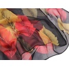 FAIRYGATE Georgette Chiffon Schal Damen Lange Schals Blume Muster Soft Wrap Simulation Seidenschal für Frühling Sommer Herbst Winter(38024)
