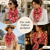 FAIRYGATE Georgette Chiffon Schal Damen Lange Schals Blume Muster Soft Wrap Simulation Seidenschal für Frühling Sommer Herbst Winter(FDKR38038)