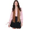 FAIRYGATE Georgette Chiffon Schal Damen Lange Schals Blume Muster Soft Wrap Simulation Seidenschal für Frühling Sommer Herbst Winter(Fdkr62005)