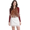 FAIRYGATE Georgette Chiffon Schal Damen Lange Schals Blume Muster Soft Wrap Simulation Seidenschal für Frühling Sommer Herbst Winter(Fdkr62005)