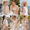 FAIRYGATE Georgette Chiffon Schal Damen Lange Schals Blume Muster Soft Wrap Simulation Seidenschal für Frühling Sommer Herbst Winter(Fdkr62006)