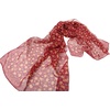 FAIRYGATE Georgette Chiffon Schal Damen Lange Schals Blume Muster Soft Wrap Simulation Seidenschal für Frühling Sommer Herbst Winter(Fdkr62008)