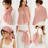 FAIRYGATE Georgette Chiffon Schal Damen Lange Schals Blume Muster Soft Wrap Simulation Seidenschal für Frühling Sommer Herbst Winter(Fdkr62009)