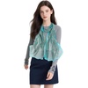 FAIRYGATE Georgette Chiffon Schal Damen Lange Schals Blume Muster Soft Wrap Simulation Seidenschal für Frühling Sommer Herbst Winter(Fdkr62011)