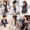 FAIRYGATE Georgette Chiffon Schal Damen Lange Schals Blume Muster Soft Wrap Simulation Seidenschal für Frühling Sommer Herbst Winter(Fdkr62013)