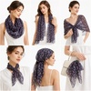 FAIRYGATE Georgette Chiffon Schal Damen Lange Schals Blume Muster Soft Wrap Simulation Seidenschal für Frühling Sommer Herbst Winter(Fdkr62013)