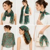 FAIRYGATE Schal Damen Halstücher Tuch Kopftuch Halstuch Schals Tücher Stola Weiches und Bequemes Georgette Material Vielseitig und Multifunktional B72(Db7205)