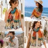 FAIRYGATE Schal Damen Halstücher Tuch Kopftuch Halstuch Schals Tücher Stola Weiches und Bequemes Georgette Material Vielseitig und Multifunktional B72(Db7217)