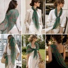FAIRYGATE Schal Damen Halstücher Tuch Kopftuch Halstuch Schals Tücher Stola Weiches und Bequemes Georgette Material Vielseitig und Multifunktional B72(Db7205)