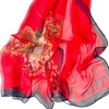 FAIRYGATE Schal Damen Halstücher Tuch Kopftuch Halstuch Schals Tücher Stola Weiches und Bequemes Georgette Material Vielseitig und Multifunktional B72(Db7216)