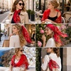 FAIRYGATE Schal Damen Halstücher Tuch Kopftuch Halstuch Schals Tücher Stola Weiches und Bequemes Georgette Material Vielseitig und Multifunktional B72(Db7216)