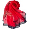 FAIRYGATE Schal Damen Halstücher Tuch Kopftuch Halstuch Schals Tücher Stola Weiches und Bequemes Georgette Material Vielseitig und Multifunktional B72(Db7216)
