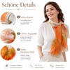 FAIRYGATE Schal Damen Halstücher Tuch Kopftuch Halstuch Schals Tücher Stola Weiches und Bequemes Georgette Material Vielseitig und Multifunktional B72(FDKRC3726)