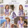 FAIRYGATE Schal Damen Halstücher Tuch Kopftuch Halstuch Schals Tücher Stola Weiches und Bequemes Georgette Material Vielseitig und Multifunktional B72(FDKRC3728)