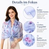 FAIRYGATE Schal Damen Halstücher Tuch Kopftuch Halstuch Schals Tücher Stola Weiches und Bequemes Georgette Material Vielseitig und Multifunktional B72(FDKRA4238)