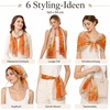 FAIRYGATE Schal Damen Halstücher Tuch Kopftuch Halstuch Schals Tücher Stola Weiches und Bequemes Georgette Material Vielseitig und Multifunktional B72(FDKRC3726)