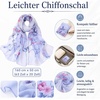 FAIRYGATE Schal Damen Halstücher Tuch Kopftuch Halstuch Schals Tücher Stola Weiches und Bequemes Georgette Material Vielseitig und Multifunktional B72(FDKRA4238)