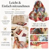 FAIRYGATE Schal Damen Halstücher Tuch Kopftuch Halstuch Schals Tücher Stola Weiches und Bequemes Georgette Material Vielseitig und Multifunktional B72(FDKRA5031)
