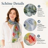 FAIRYGATE Schal Damen Halstücher Tuch Kopftuch Halstuch Schals Tücher Stola Weiches und Bequemes Georgette Material Vielseitig und Multifunktional B72(FDKRC3729)