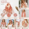 FAIRYGATE Schal Damen Halstücher Tuch Kopftuch Halstuch Schals Tücher Stola Weiches und Bequemes Georgette Material Vielseitig und Multifunktional B72(FDKRA5033)
