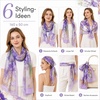 FAIRYGATE Schal Damen Halstücher Tuch Kopftuch Halstuch Schals Tücher Stola Weiches und Bequemes Georgette Material Vielseitig und Multifunktional B72(FDKRC3728)