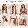 FAIRYGATE Schal Damen Halstücher Tuch Kopftuch Halstuch Schals Tücher Stola Weiches und Bequemes Georgette Material Vielseitig und Multifunktional B72(FDKRA5031)