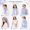 FAIRYGATE Schal Damen Halstücher Tuch Kopftuch Halstuch Schals Tücher Stola Weiches und Bequemes Georgette Material Vielseitig und Multifunktional B72(FDKRA4238)
