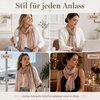 FAIRYGATE Schal Damen Halstücher Tuch Kopftuch Halstuch Schals Tücher Stola Weiches und Bequemes Georgette Material Vielseitig und Multifunktional B72(FDKRA5239)
