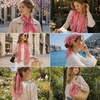 FAIRYGATE Schal Damen Halstücher Tuch Kopftuch Halstuch Schals Tücher Stola Weiches und Bequemes Georgette Material Vielseitig und Multifunktional B72(Fdkra4714)