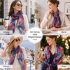 FAIRYGATE Schal Damen Halstücher Tuch Kopftuch Halstuch Schals Tücher Stola Weiches und Bequemes Georgette Material Vielseitig und Multifunktional B72(Fdkra4723)