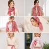 FAIRYGATE Schal Damen Halstücher Tuch Kopftuch Halstuch Schals Tücher Stola Weiches und Bequemes Georgette Material Vielseitig und Multifunktional B72(Fdkra4714)