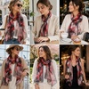 FAIRYGATE Schal Damen Halstücher Tuch Kopftuch Halstuch Schals Tücher Stola Weiches und Bequemes Georgette Material Vielseitig und Multifunktional B72(Fdkra4719)