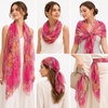 FAIRYGATE Schal Damen Halstücher Tuch Kopftuch Halstuch Schals Tücher Stola Weiches und Bequemes Georgette Material Vielseitig und Multifunktional B72(Fdkra4710)