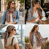 FAIRYGATE Schal Leopardenmuster Damen Schals & Tücher für Frauen Großer Tuch in Vielen Schönen Farben Tierdruck XXL Stole Personalisierte Geschenke 0081(Fdyt68008)