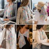 FAIRYGATE Schals & Tücher für Damen Modischer Damen Schal Stola Halstuch Tuch aus Chiffon für Frühling Sommer Ganzjährig(51016)