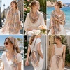 FAIRYGATE Schals & Tücher für Damen Modischer Damen Schal Stola Halstuch Tuch aus Chiffon für Frühling Sommer Ganzjährig(51020)