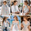 FAIRYGATE Schals & Tücher für Damen Modischer Damen Schal Stola Halstuch Tuch aus Chiffon für Frühling Sommer Ganzjährig(51021)