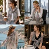 FAIRYGATE Schals & Tücher für Damen Modischer Damen Schal Stola Halstuch Tuch aus Chiffon für Frühling Sommer Ganzjährig(51032)
