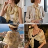 FAIRYGATE Schals & Tücher für Damen Modischer Damen Schal Stola Halstuch Tuch aus Chiffon für Frühling Sommer Ganzjährig(51033)