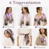 FAIRYGATE Schals & Tücher für Damen Modischer Damen Schal Stola Halstuch Tuch aus Chiffon für Frühling Sommer Ganzjährig(FDKRA5237)
