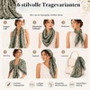 FAIRYGATE Schals & Tücher für Damen Modischer Damen Schal Stola Halstuch Tuch aus Chiffon für Frühling Sommer Ganzjährig(Fdkra4305)