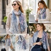 FAIRYGATE Schals & Tücher für Damen Modischer Damen Schal Stola Halstuch Tuch aus Chiffon für Frühling Sommer Ganzjährig(Fdkra4314)