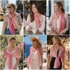 FAIRYGATE Schals & Tücher für Damen Modischer Damen Schal Stola Halstuch Tuch aus Chiffon für Frühling Sommer Ganzjährig(Fdkra4315)