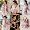 FAIRYGATE Schals & Tücher für Damen Modischer Damen Schal Stola Halstuch Tuch aus Chiffon für Frühling Sommer Ganzjährig(Fdkra4316)