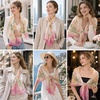 FAIRYGATE Schals & Tücher für Damen Modischer Damen Schal Stola Halstuch Tuch aus Chiffon für Frühling Sommer Ganzjährig(Fdkra4321)
