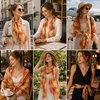 FAIRYGATE Schals & Tücher für Damen Seidenschals Damen Leicht Seidentuch Chiffon Silk Schal Halstuch Tuch Geschenk Frauen 20A41(DA4114)