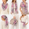 FAIRYGATE Schals & Tücher für Damen Seidenschals Damen Leicht Seidentuch Chiffon Silk Schal Halstuch Tuch Geschenk Frauen 20A41(DA4119)